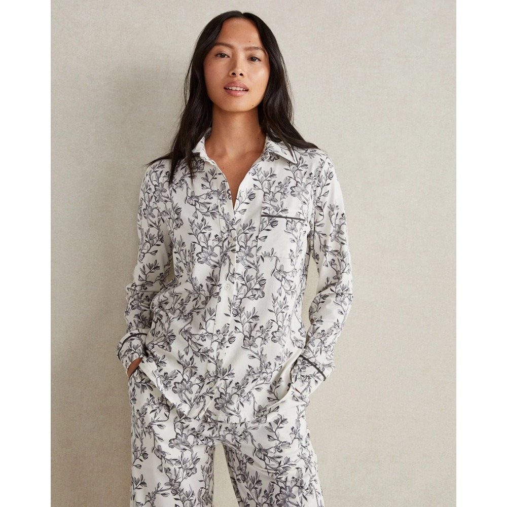 Haven Well Within $78 Women's XXL Organic Cotton Jersey Magnolia Pajama Shirt